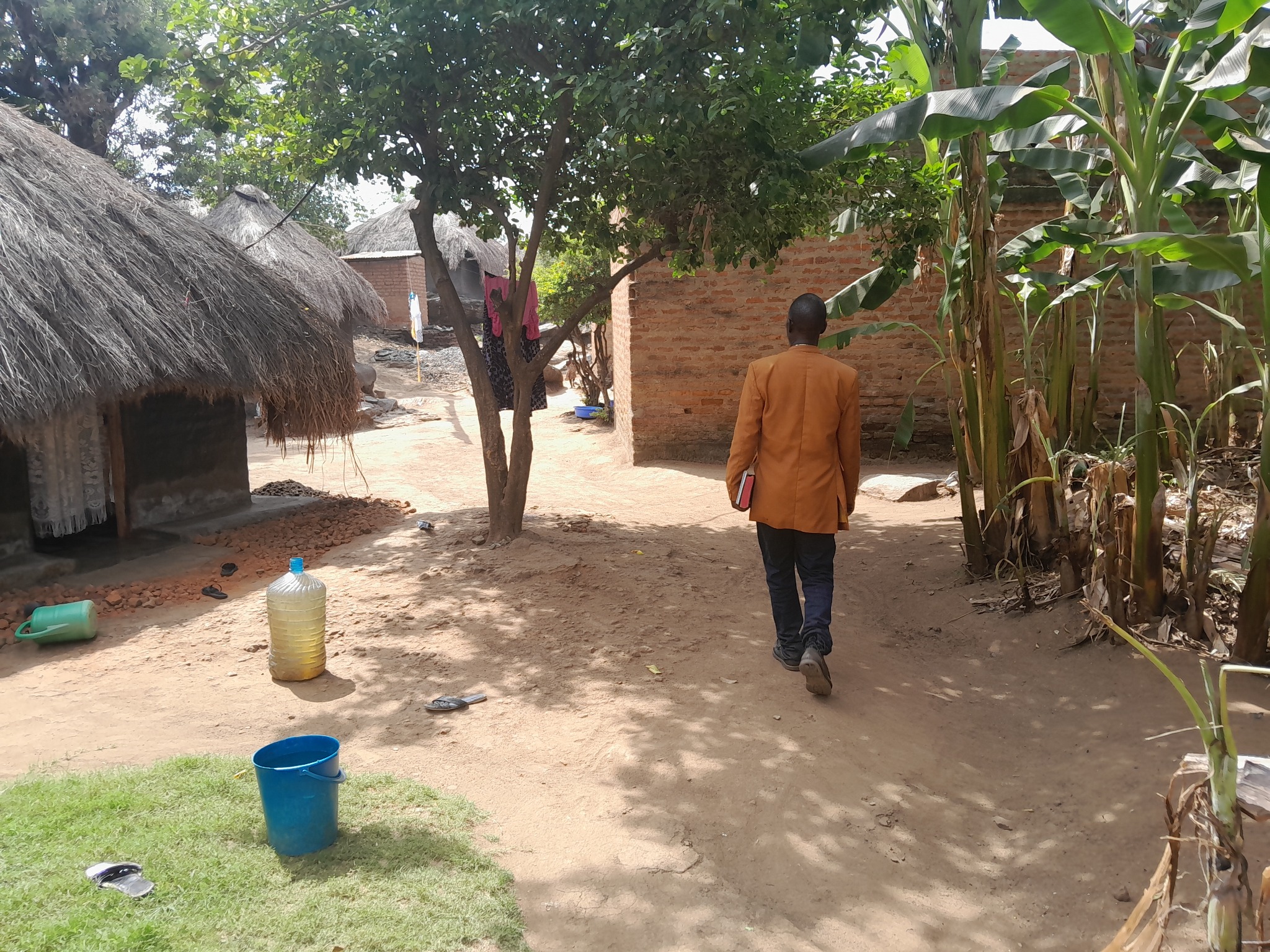 Community pathway and homes visited through local outreach